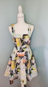 Francescas Alya shattered print dress